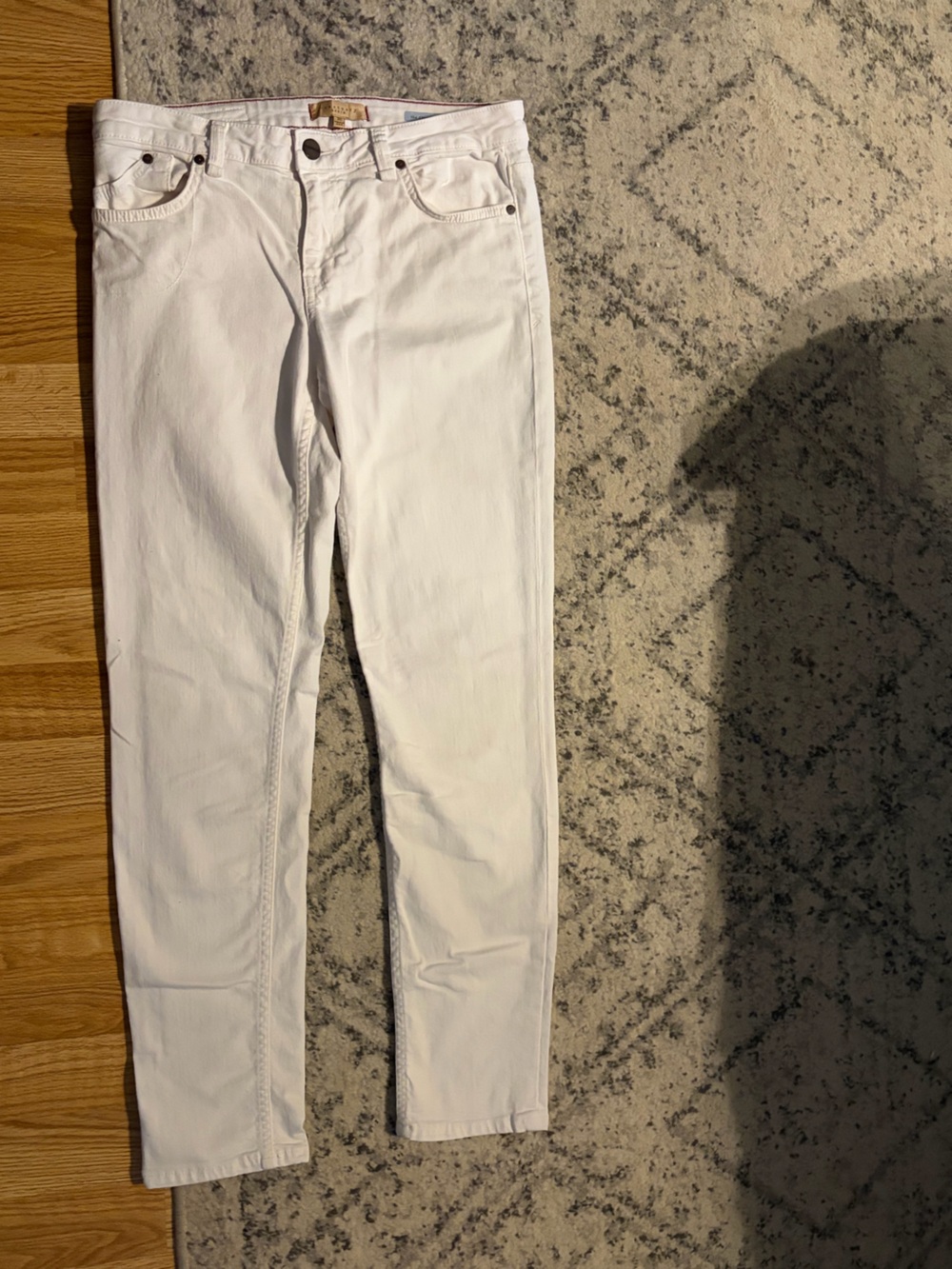 Sanctuary Denim The Charmer White Cropped Skinny Jeans Size 30 mid rise